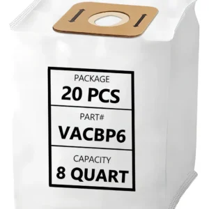 Paquete de 20 Bolsas de Aspiradora HEPA Atrix VACBPA para Modelos de Alto Rendimiento: Filtración Superior, Captura de Alérgenos y Fácil Instalación