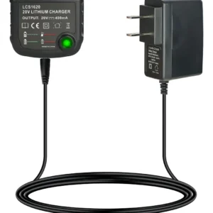 Cargador Rápido de Batería de Litio BLACK+DECKER BDC1A1. Compacto, Eficiente y Seguro para Herramientas Inalámbricas | Carga Inteligente y Indicadores