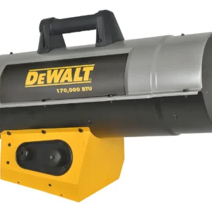 Calentador de Aire a Propano DEWALT DXH170FAVT: Potencia Portátil de 17,000 BTU, Encendido Electrónico y Seguridad Superior para Trabajos en Exteriore