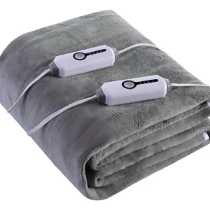 Colchón Eléctrico Queen Size con Forro Polar Coral y Control Dual: Confort Personalizado con 4 Niveles de Calor - Marca X-Comfort