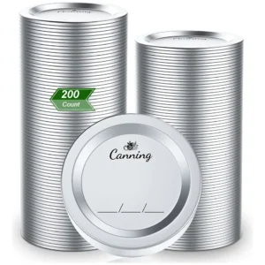 ¡Conserva tus alimentos con estilo! 200 Tapas Metálicas Divididas de 70mm, Plateadas, Marca Genérica - Sellado Hermético para Frascos, Duraderas y Res
