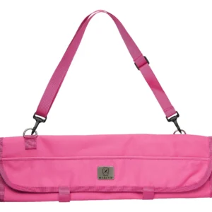 Juego de Cuchillos Forjados en Rollo de 7 Bolsillos Rosado - Marca ChefMaster: Acero Inoxidable Alemán, Afilado Preciso, Diseño Ergonómico, Ideal para