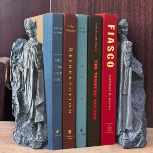 Sujetalibros Decorativos GRANDES de Resina 'Hércules' para Biblioteca – Marca Renombrada, Diseño Clásico, Resistentes y Elegantes, Ideal para Decorar