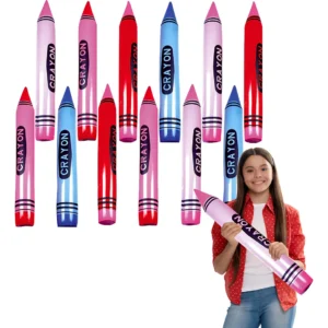 ¡Decora a lo Grande! Lápices Inflables Gigantes de 60 cm Marca Genérica: Perfectos para Fiestas, Eventos y Manualidades Divertidas. Resistentes y Llam