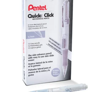 Lápiz Mecánico Pentel PD217N 0.7mm Gris: Precisión Profesional para Dibujo y Escritura - Cuerpo Ergonómico, Mina Resistente, Ideal para Arquitectura y