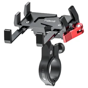 Soporte Universal para Teléfono de Bicicleta ROCKBROS: Rotación 360°, Ajuste Seguro y Resistente, Compatible con Smartphones de 4"-7", Ideal para Cicl