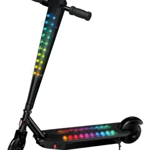 ¡Desplázate con Estilo! Scooter Eléctrico Sonic Glow Negro con Bluetooth y Luces LED: Conexión Musical, Seguridad y Diseño Moderno para una Movilidad