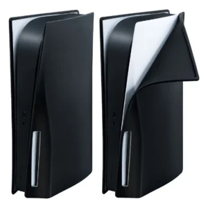 Funda Protectora de Silicona para Consola PlayStation 5 Edición Disco - Negro | Protección Total contra Daños, Diseño Ergonómico y Fácil Instalación