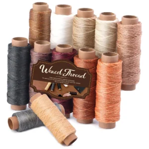 Hilo Encerado para Costura de Cuero Premium - Marca [Marca del Producto] 150D, 660 Yardas - Ideal para Marroquinería, Zapatería y Proyectos DIY - Alta