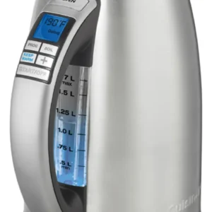 Hervidor de Agua Programable Inalámbrico KitchenAid KEK1722SX de Acero Inoxidable 1.7L: Control de Temperatura Preciso, Función Mantener Caliente y Di