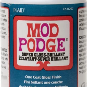 Mod Podge Brillo Súper Grueso 236 ml - Acabado Brillante Ultra Resistente para Proyectos de Manualidades, Decoupage y Protección Duradera - Ideal para