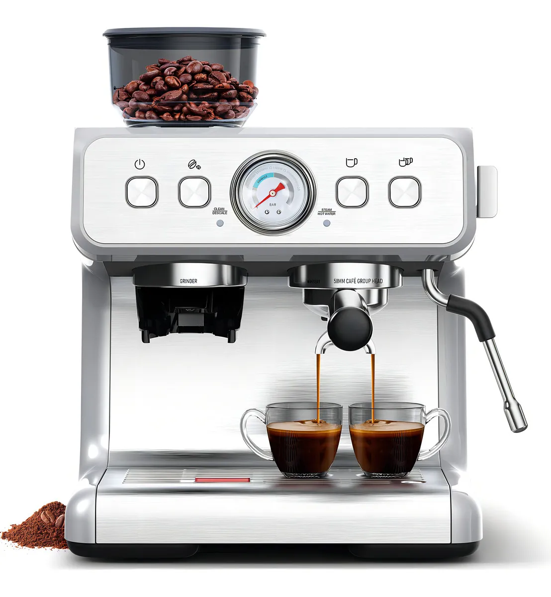 Máquina de Café Espresso Barista Pro [Marca Genérica] - 15 Bares ...
