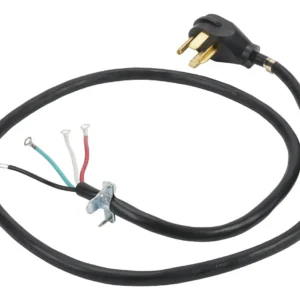 Cable de Alimentación Original Whirlpool para Secadoras: Modelo E4, Conexión Segura, 3 Conductores, Repuesto de Calidad para un Secado Eficiente y Sin
