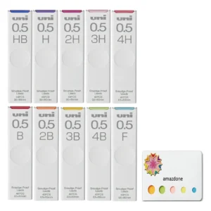 Repuesto de Mina para Portaminas Pentel Ain Stein 0.5 mm - Paquete de 10 Minas de Grafito Superior - Trazo Preciso y Duradero - Ideal para Dibujo Técn