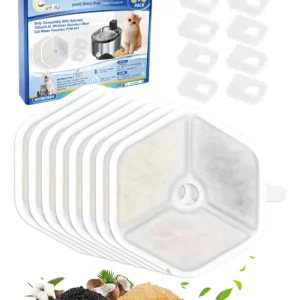Filtro de Repuesto para Fuente de Agua Smartoo: Purificación Superior para Gatos, Elimina Impurezas, Triple Acción, Agua Fresca y Saludable para Masco