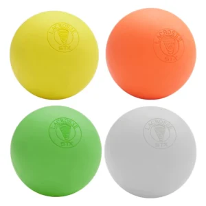 Pelotas de Lacrosse Oficiales STX: Paquete de 6 Bolas de Alto Rendimiento para Entrenamiento, Masaje y Juego Profesional - Colores Variados