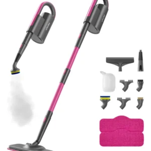 Mopa de Vapor 7 en 1 Bissell Powerfresh Slim Steam con Varilla Doble y Vaporizador de Mano Desmontable: Limpieza Profunda y Versátil para tu Hogar