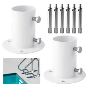 Bridas de Cubierta de Piscina en Acero Inoxidable Blanco [Marca X] - Modelo [XYZ123]: Seguridad y Elegancia Duradera para tu Alberca - Resistente a Cl