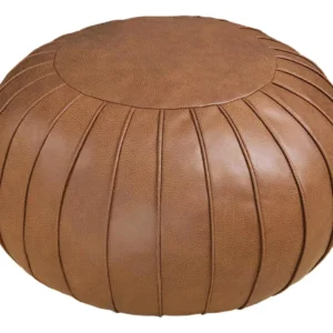 Taburete Otomano de Almacenamiento Hecho a Mano, Marca 'Elegancia Hogar' Modelo 'Clásico Café', Estilo Artesanal, Color Marrón Intenso, con Tapa Remov