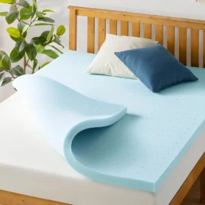 Colchón Para Cuna DreamWeave™: Espuma Viscoelástica con Gel Refrigerante Azul, Máximo Confort y Soporte Térmico para Bebé - Modelo CloudDream