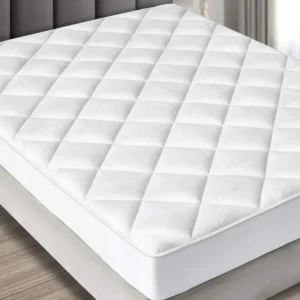 Forro para Colchón Ajustado 100% Algodón Premium Blanco para Cama Doble - Marca Sueño Perfecto® - Suavidad, Frescura y Protección Duradera para tu Des