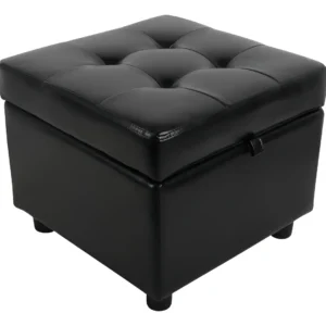 Reposapiés Cuadrado con Tapa Abatible Hb Luxuries Modelo Elegance: Almacenamiento Oculto, Diseño Moderno y Confort Superior para tu Hogar – Ideal para