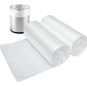 Bolsas de Basura Transparentes Pequeñas para Uso Doméstico, 100 Unidades por Rollo, Marca Xtra-Clean, Paquete de 2 Rollos Resistentes y Prácticas para