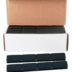 Pesos Adhesivos para Ruedas BLACKOUT de 1 Oz (28g) - Caja con 72 Piezas - Equilibrio Preciso y Duradero para tu Automóvil - Marca AC Delco