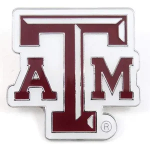 Pin de Solapa Coleccionable Texas A&M Aggies NCAA: Insignia Metálica con Logo Oficial, Ideal para Fanáticos del Fútbol Americano, Diseño Detallado y C