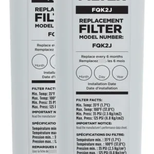 Filtros de Repuesto para Agua Potable GE FQK2J: Doble Flujo, Purificación Superior y Agua Cristalina en Casa | Filtro de Alto Rendimiento para Mejor S