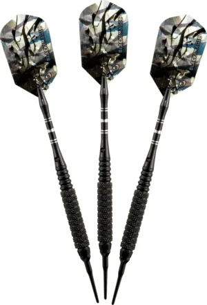 Dardos de Punta Suave Viper Black Magic: 18 Gramos, Diseño Elegante y Precisión Superior para Darteros Avanzados y Principiantes | Incluye Estuche
