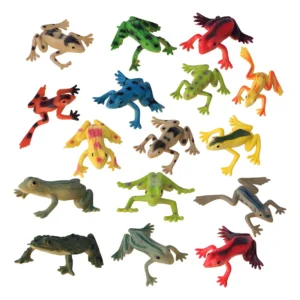 ¡Miniaturas Divertidas para Coleccionar! Juego de 16 Ranas de Vinilo, Marca Genérica, Diseño Realista y Duradero, Ideal para Regalo y Decoración - ¡Di