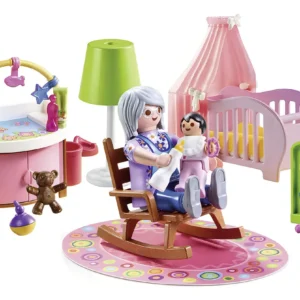 Playmobil 70278: Habitación del Bebé – Set de Juego Infantil con Cuna, Cambiador y Accesorios para Estimular la Imaginación – Multicolor y Seguro