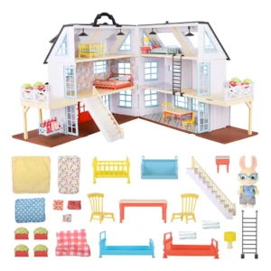 ¡Crea un Mundo Mágico! Casa de Muñecas Deluxe con Muñeca y Mobiliario Completo [Marca Imaginaria] Modelo [Número de Modelo] - Ideal para Niños de 3+ A