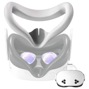 Funda Protectora de Silicona para Casco de Realidad Virtual Meta Quest 3 - Protección Completa, Mayor Comodidad y Diseño Ergonómico para Experiencias