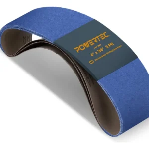 Cinturones de Lija PROFESIONALES 4 x 36 Pulgadas, Grano 120, Papel de Circonio para Metal - Paquete de 3: Máximo Desempeño y Durabilidad | Marca X-TRE