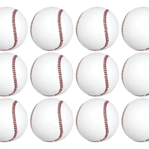 ¡Diversión Veraniega Asegurada! Balón de Playa Inflable de Béisbol [Marca Genérica] 40 cm - Paquete de 12 Unidades - Ideal para Albercas, Playa y Jueg