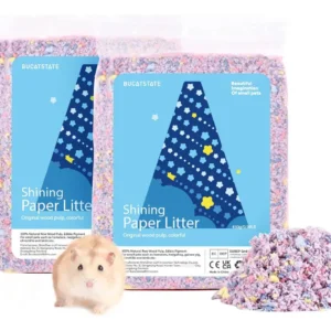 Relleno para Jaula de Hámster ABSORBENTE y SIN POLVO - Kaytee Clean & Cozy - Control de Olores, Suave y Seguro para Mascotas Pequeñas, Presentación Co