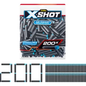 Recarga Épica: Paquete de 200 Dardos Xshot Originales - Compatibilidad Universal, Precisión Mejorada, Ideal para Batallas Intensas y Diversión sin Lím
