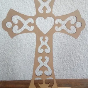 Cruz Grabada Personalizada para Regalo Especial: ArX - Bautizo, Boda, XV Años, Primera Comunión - Diseño Láser Único y Nombre Personalizado - Entrega