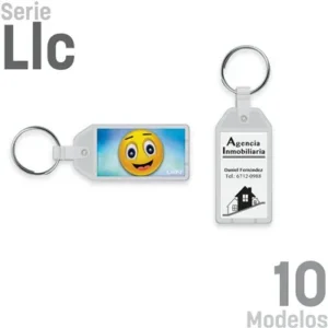 Llaveros Promocionales Cápsula con Efectos Especiales Offset LEN Llc - Paquete x 25 Piezas - Diseño Cromado y Área Personalizable para Promociones Úni
