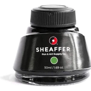 Tinta para Pluma Fuente Sheaffer Skrip Verde Premium - Botella 50ml - Modelo 94251 - Escritura Suave y Duradera - Ideal para Caligrafía y Uso Diario