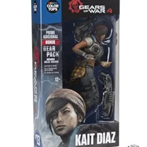 Figura Coleccionable Kait Diaz Gears of War de McFarlane Toys: 7 Pulgadas, Diseño Detallado, Articulaciones Múltiples, Ideal para Fans y Coleccionista
