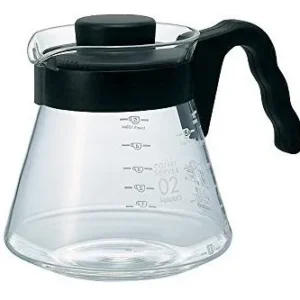 Hario V60 Servidor de Café 700ml Negro: Disfruta del Auténtico Sabor del Café Artesanal, Diseño Elegante y Duradero para una Experiencia Premium en Ca