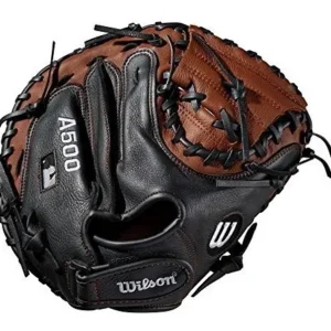Guante de Béisbol Wilson A500 para Catcher: 32 Pulgadas, Diseño Específico para Mano Derecha, Cuero de Alto Rendimiento, Ideal para Jóvenes y Adultos,