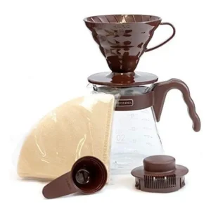 Hario V60 Set Completo para Café Artesanal: Disfruta la Perfección del Vertido con el Kit Original Japonés. Incluye Jarra Servidora, Filtro y Accesori