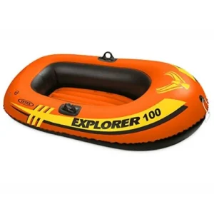 Barco Inflable Intex Explorer 100: Ideal para 1 Persona, Disfruta del Verano en Lagos y Albercas con Seguridad y Diversión Garantizadas. Incluye Diseñ
