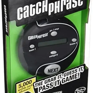 ¡Desafía a tus amigos y familia! Juego de Mesa Catch Phrase de Hasbro: 5,000 Frases en Inglés para Divertirse y Aprender. Ideal para Reuniones y Fiest