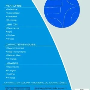 Adhesivos Numéricos ARX 31331: Vinilo Premium para Identificación y Señalización Profesional, Resistente a Intemperie, Fácil Aplicación, Ideales para