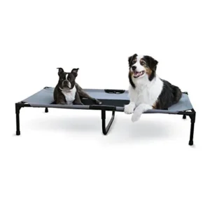 K&H Pet Products Original Pet Cot – Cama Elevada para Mascotas Extra Grande | Diseño Duradero y Transpirable | Ideal para Interiores y Exteriores | Fá
